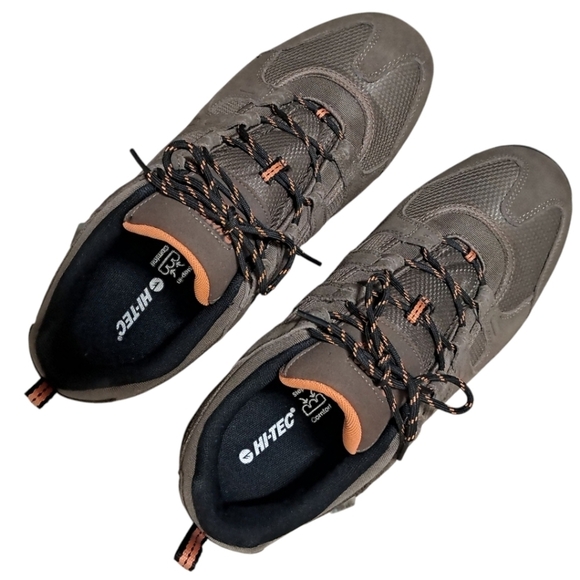 Hi-Tec Quadra II Waterproof Hiking Shoes Men’s 13 Taupe/Burnt Orange - Picture 5 of 16